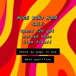 Huge boho home sale